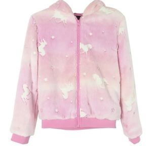 Zunie Unicorn Pink Hoodie Sweatshirt